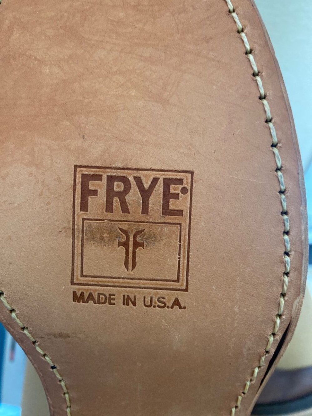 Vintage Frye Campus 14L Boots 87290 Men's 11M Brown Leather Made USA NOS - Picture 10 of 15